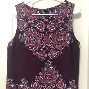 Beautiful burgundy sleeveless top